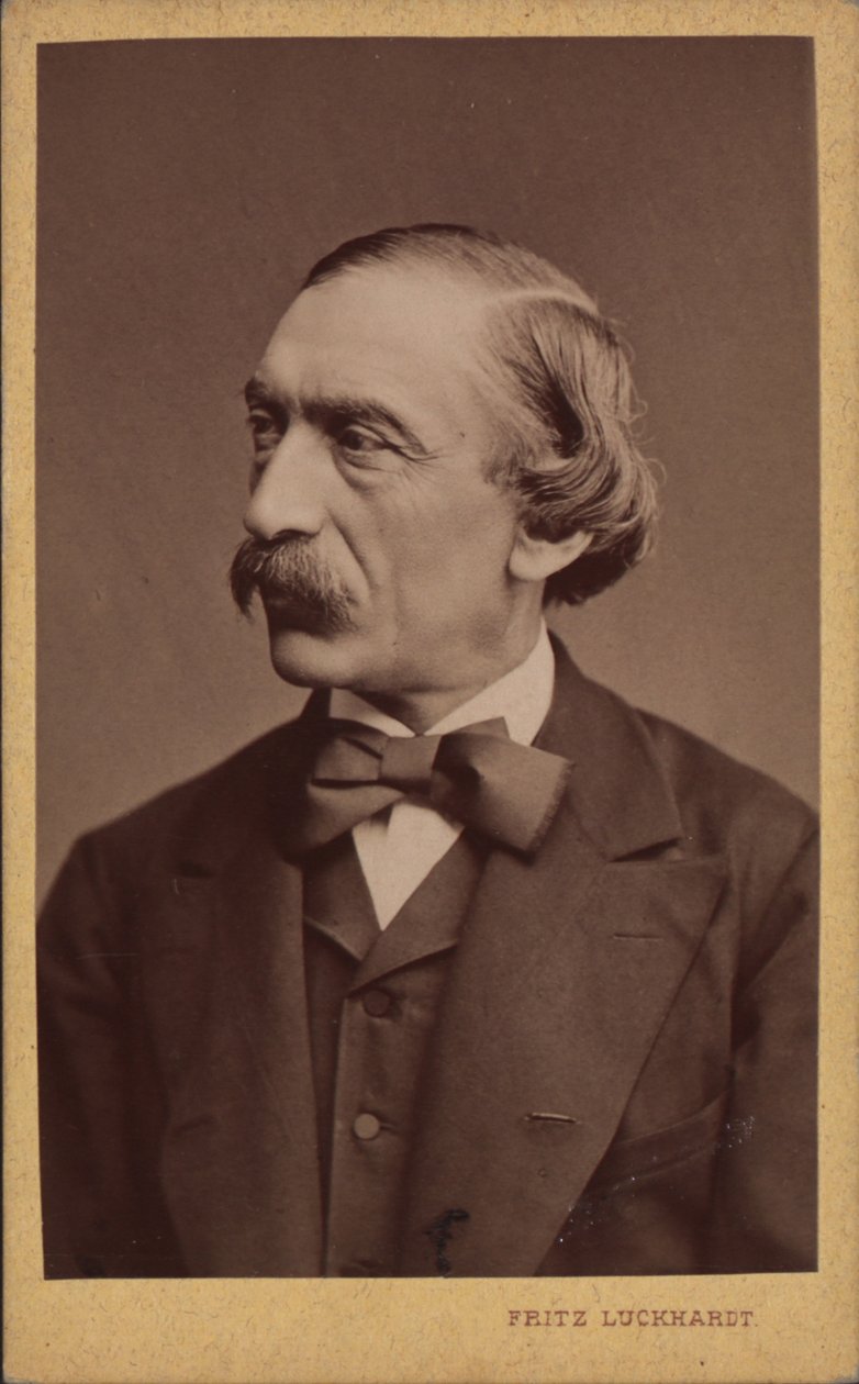 صورة للمؤلف الموسيقي كارل إيفرز 1819-1875 ، قبل عام 1875. بواسطة فريتز لوكهارت