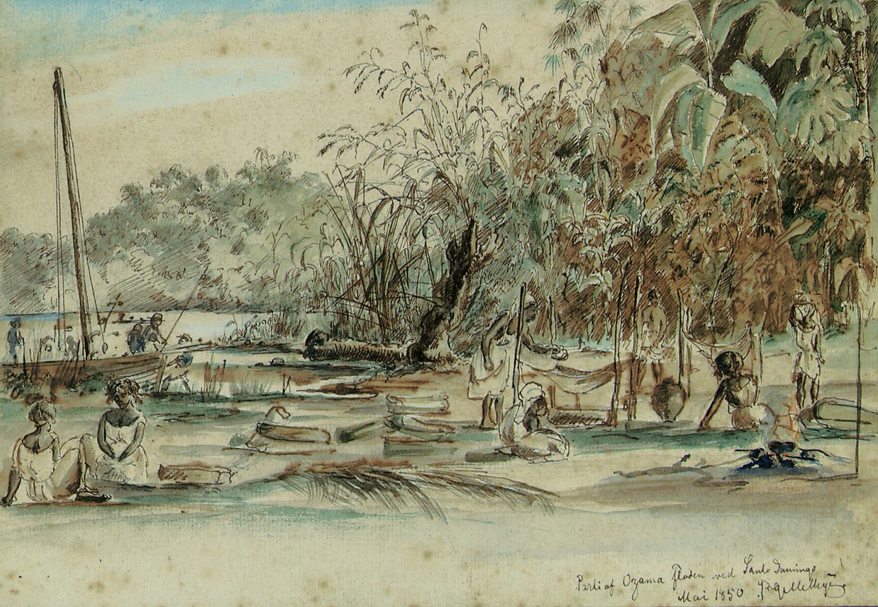 سانتو دومينغو ، سانت توماس ، 1850 بواسطة فريتز سيجفريد جورج ميلبي