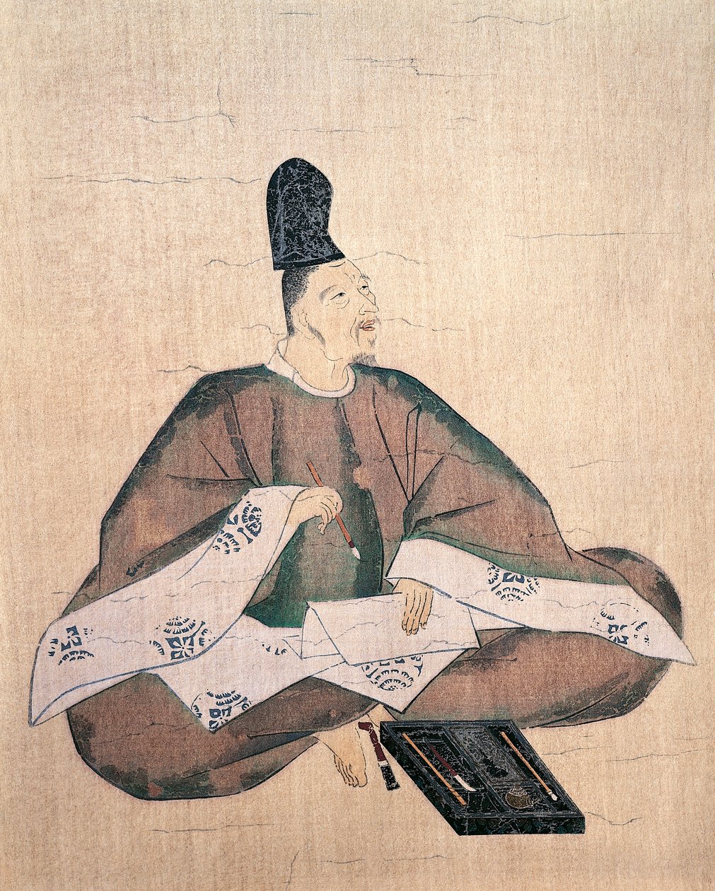 صورة للشاعر يامابي نو أكاهيتو ، يُنسب إلى فوجيوارا نو نوبوزان (1176 أو حوالي 1177-1265) ، اليابان ، الحضارة اليابانية بواسطة فوجيوارا نوبوزان