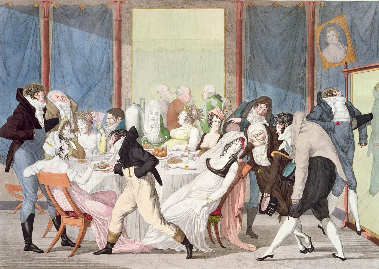 حفلة شاي باريسية ، c.1800 بواسطة فولكران جان هارييت
