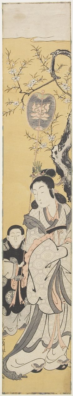 Xiwangmu (ملكة الغرب) والمرافق ، c.1764 (طباعة خشبية ملونة) بواسطة فوسانوبو توميكاوا