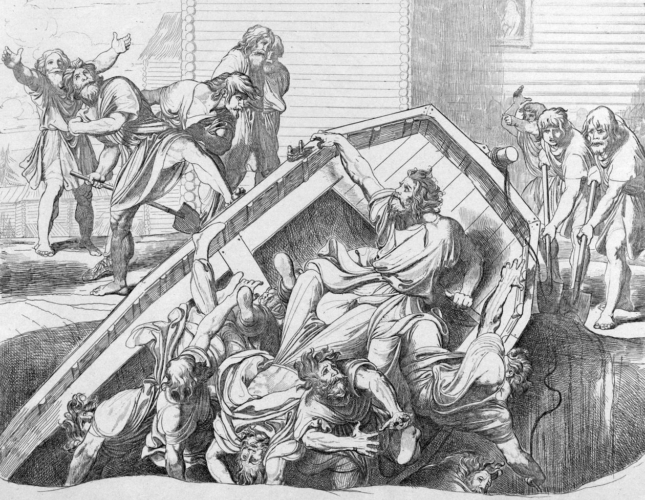أولجاس ينتقم من الدريفليين قبل عام 1839 بواسطة فيودور أنطونوفيتش بروني