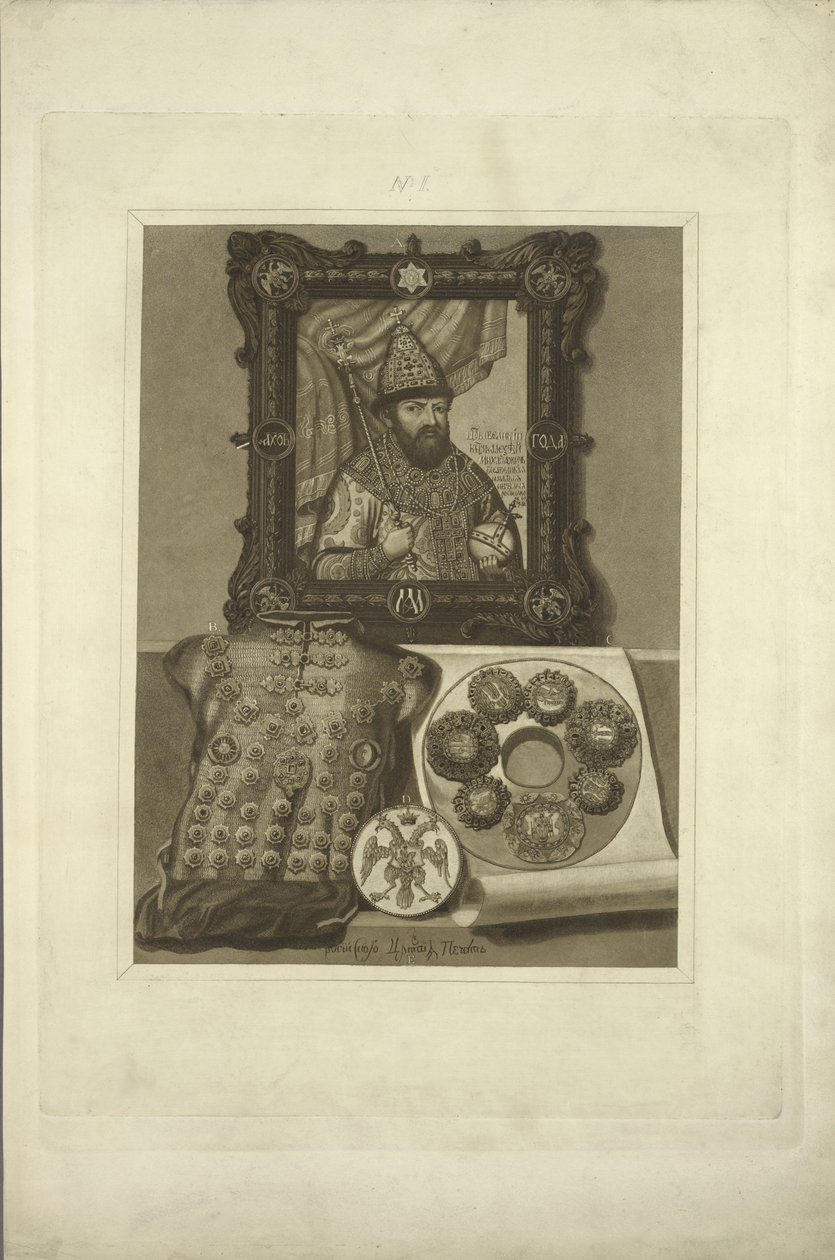الدروع الفضية وختم القيصر. من آثار الدولة الروسية قبل 1853 بواسطة فيودور جريجوريفيتش سولنتسيف