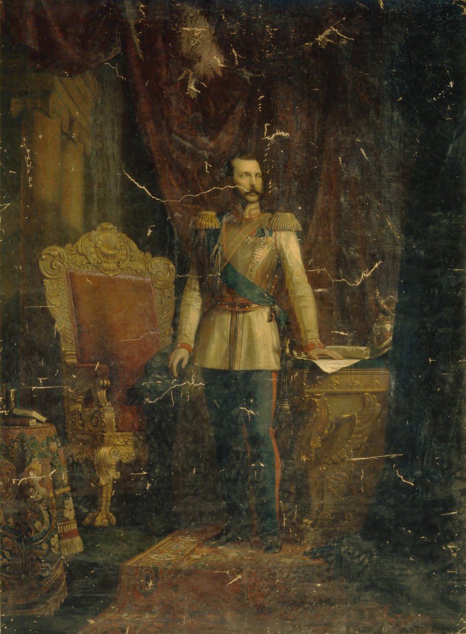 صورة للإمبراطور ألكسندر الثاني 1818-1881 ، 1862 بواسطة فيودور مارتينوفيتش ريتشيرت