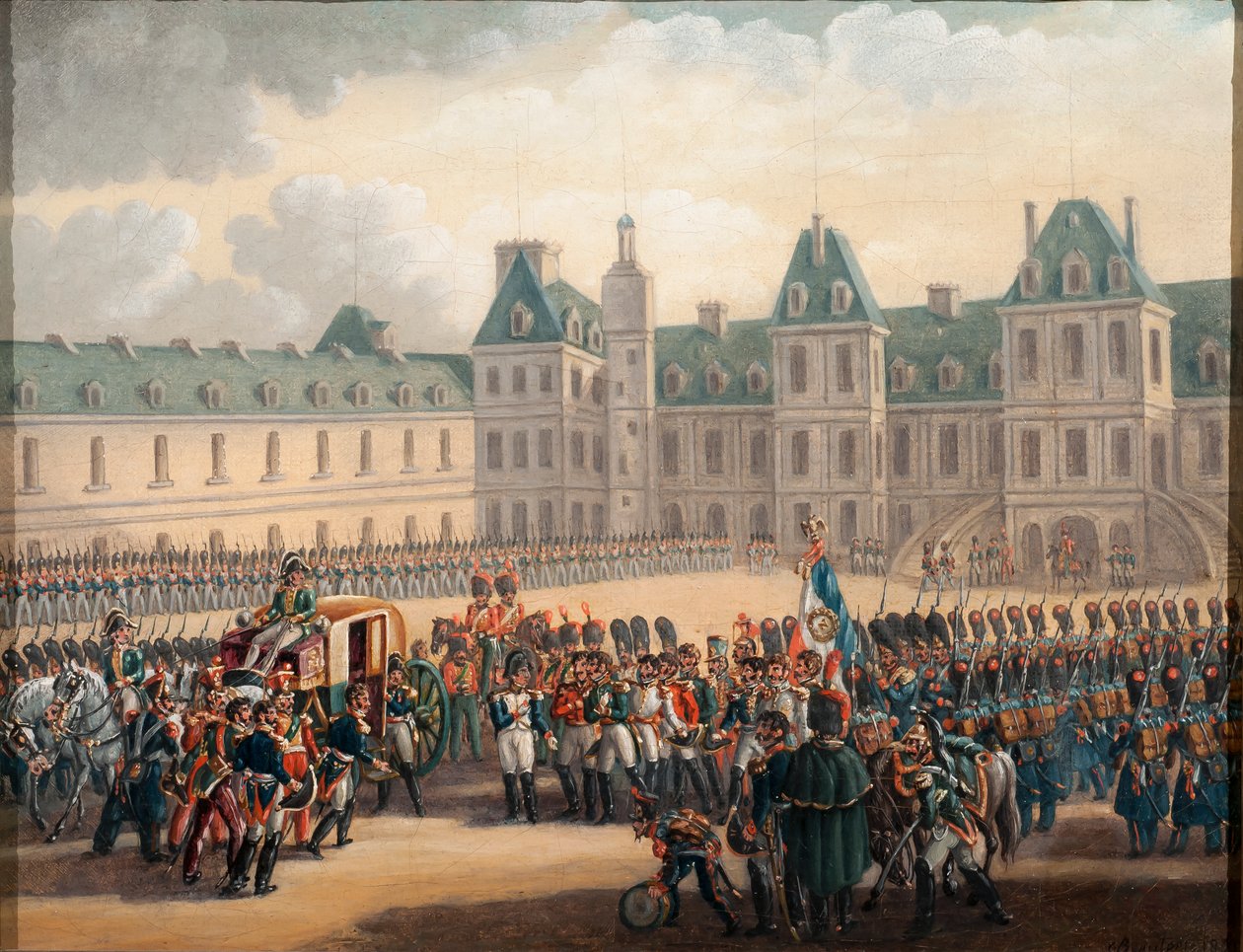 وداع نابليون في فونتينبلو ، 20 أبريل 1814 ، 1835 بواسطة جي بوفورت