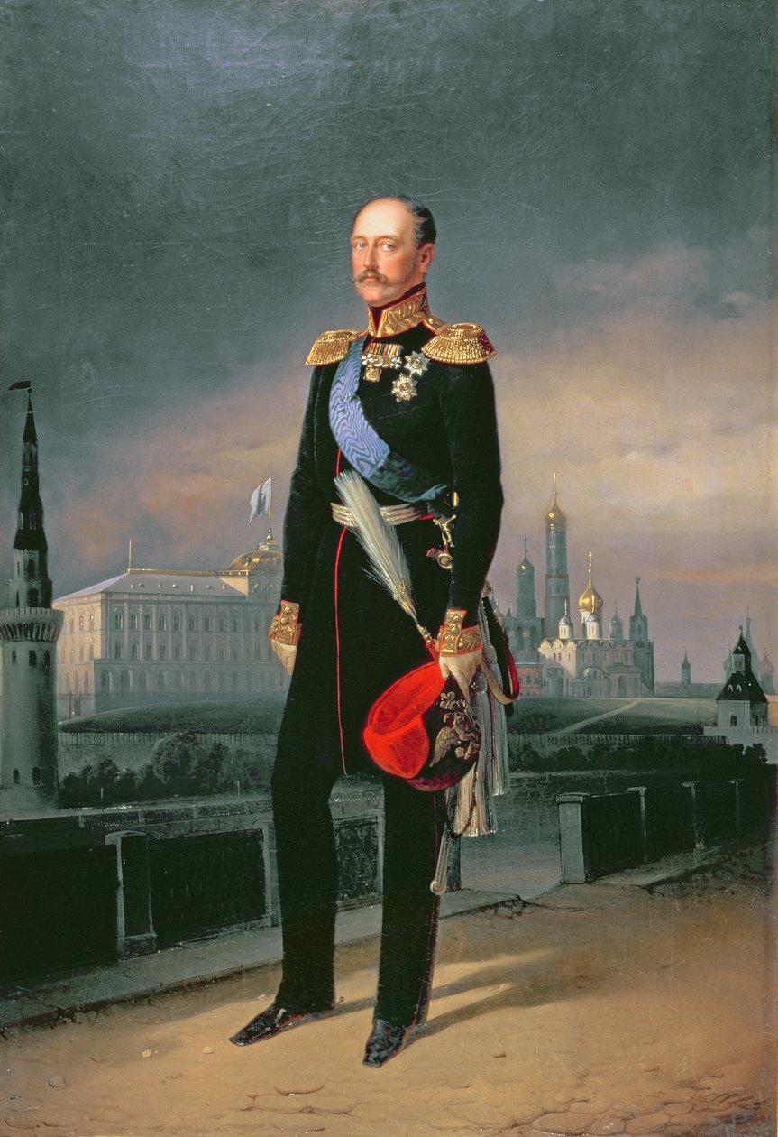 صورة الإمبراطور ألكسندر الثاني (1818-1881) ، 1856 بواسطة G. Botmann