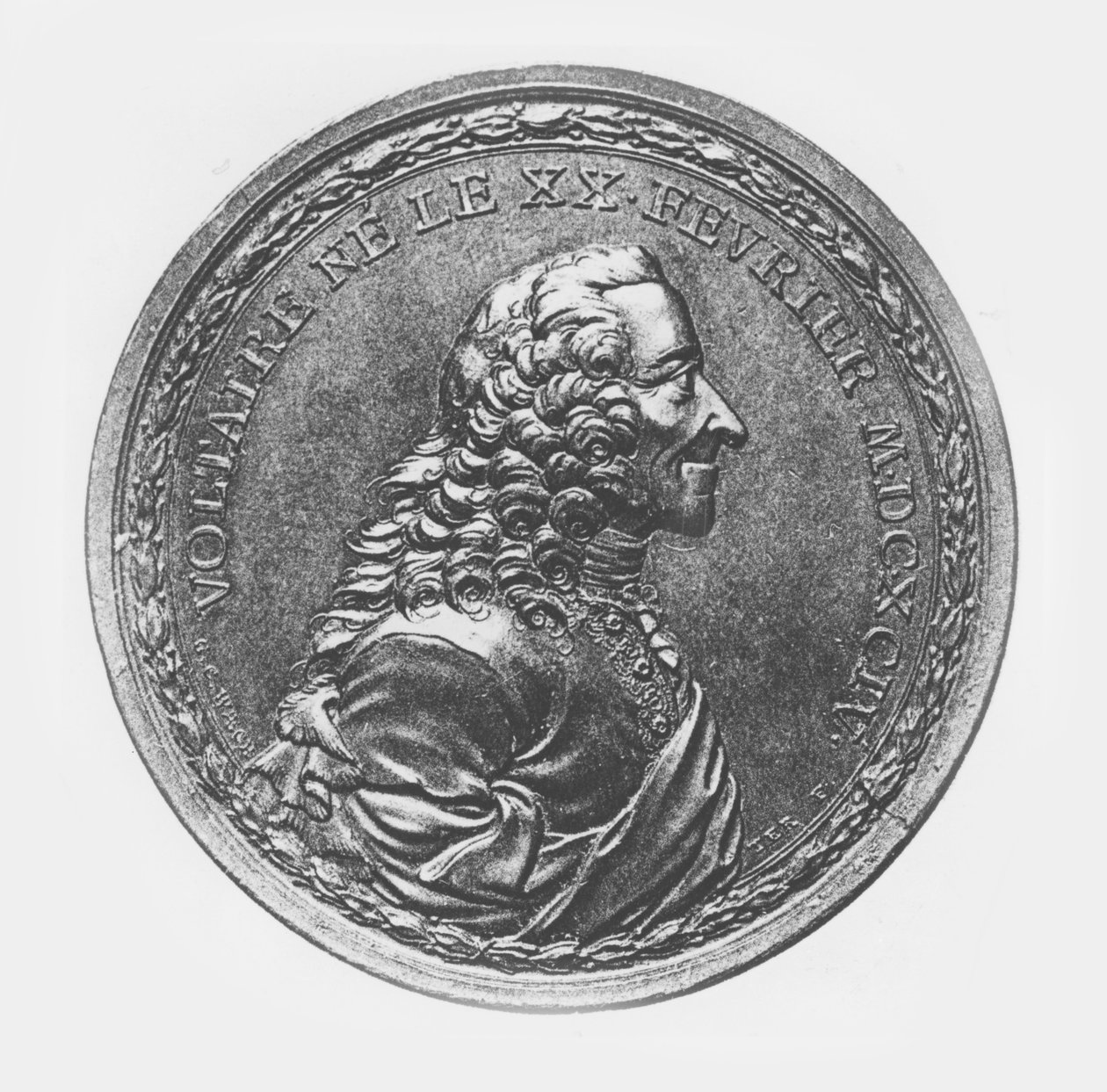 ميدالية فولتير ، 1770 بواسطة GC Guardian