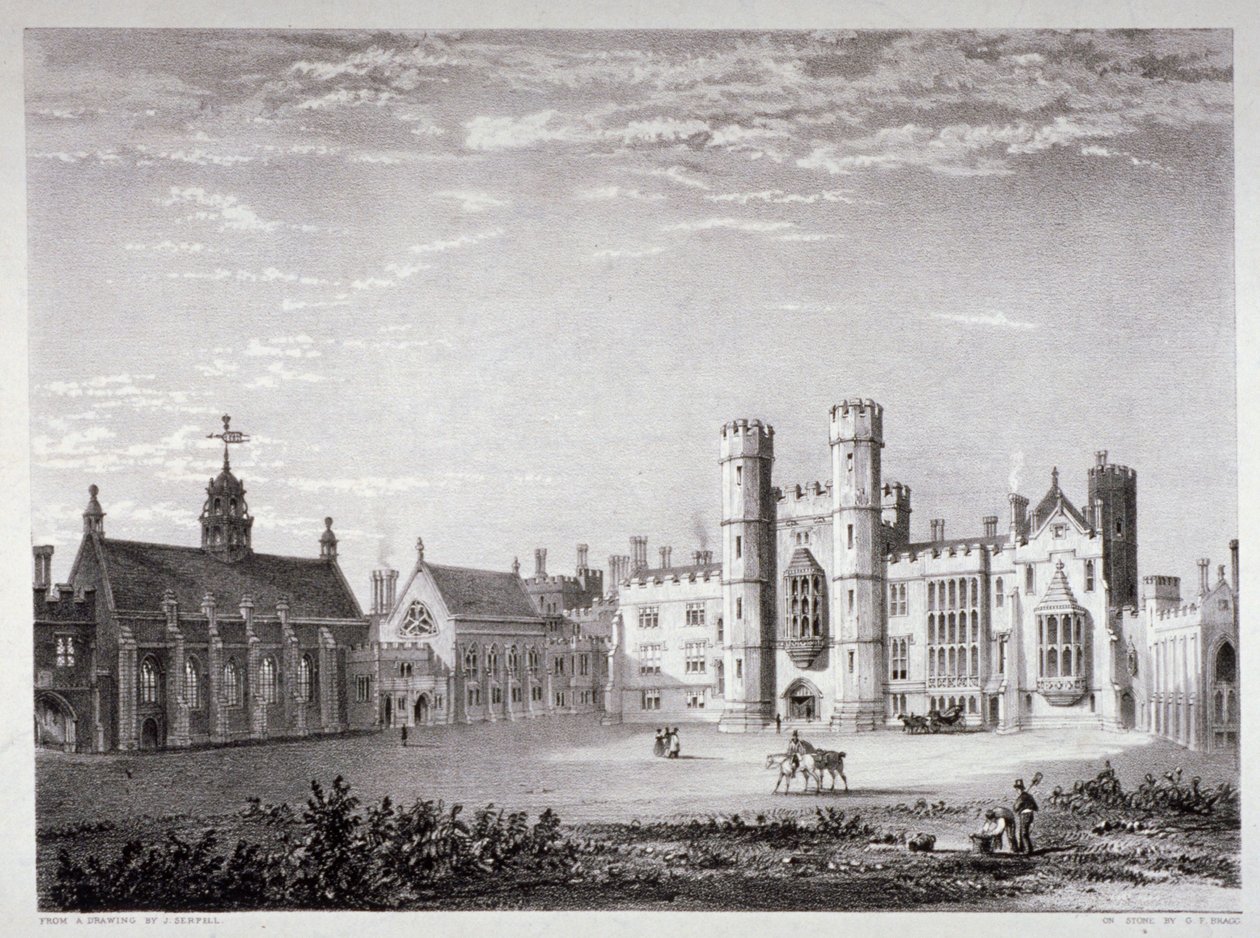 قصر لامبث ، لندن ، c1830 بواسطة جي إف براج