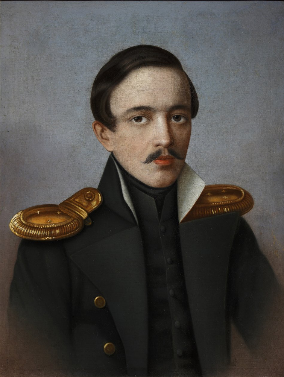 صورة للشاعر ميخائيل ليرمونتوف 1814-1841 ، 1887 بواسطة جي إف كريلوف