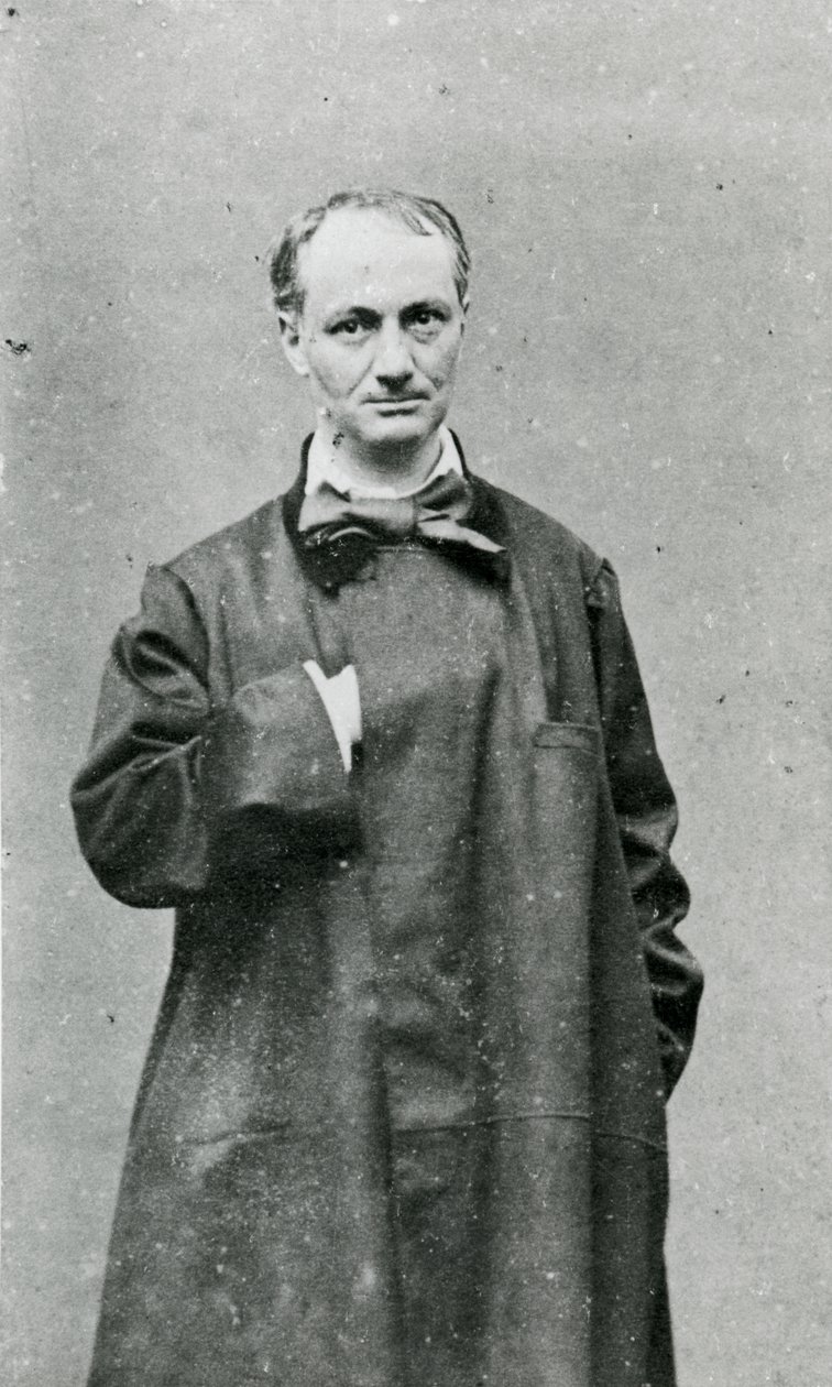 Charles Baudelaire (1821-67) (b/w photo) بواسطة GM Lay