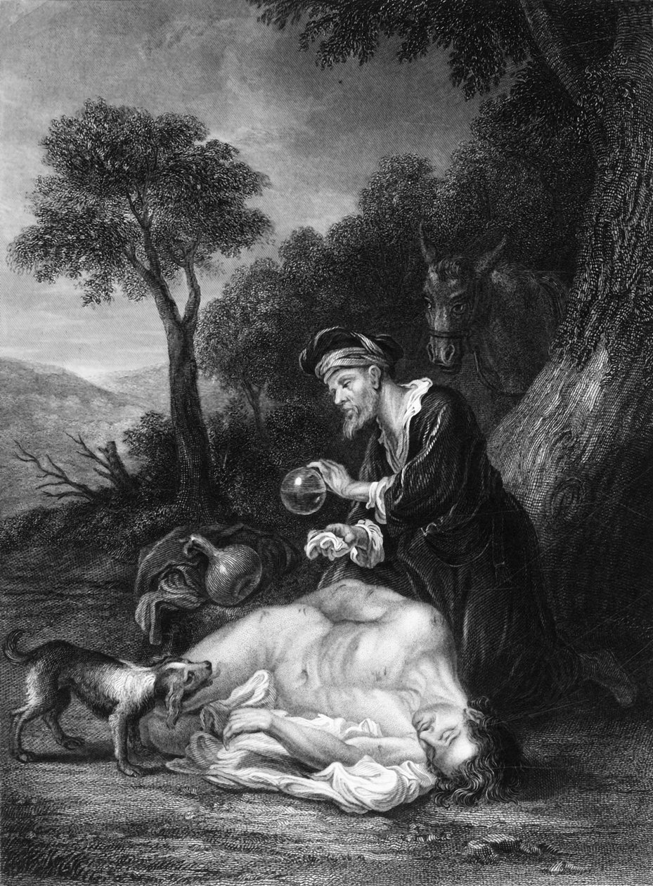 ربط جراحه ، صب الزيت والنبيذ ، 1830s. بواسطة GH Adcock