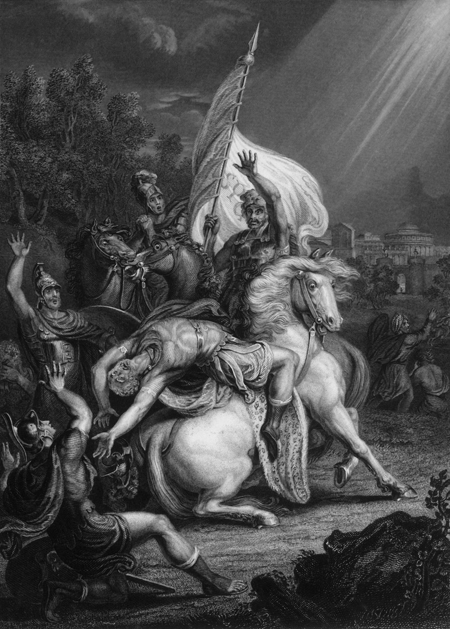 شاول ، شاول ، لماذا تضطهدني ، c1830s. بواسطة GH Adcock
