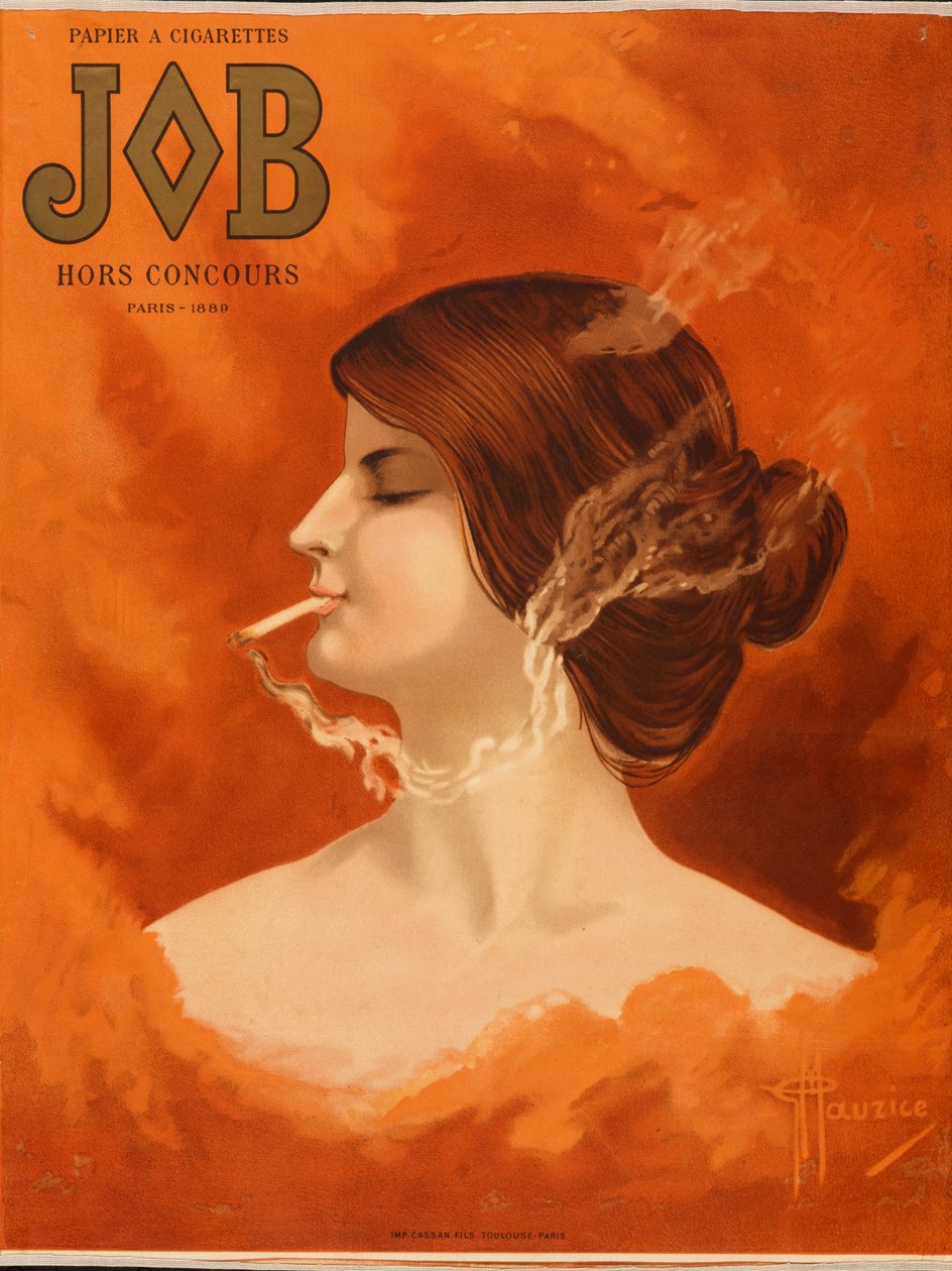 ورق سجائر JOB - مسابقة Hors Paris 1889 ، كاليفورنيا. 1905 (ليثوغراف) بواسطة جي موريس