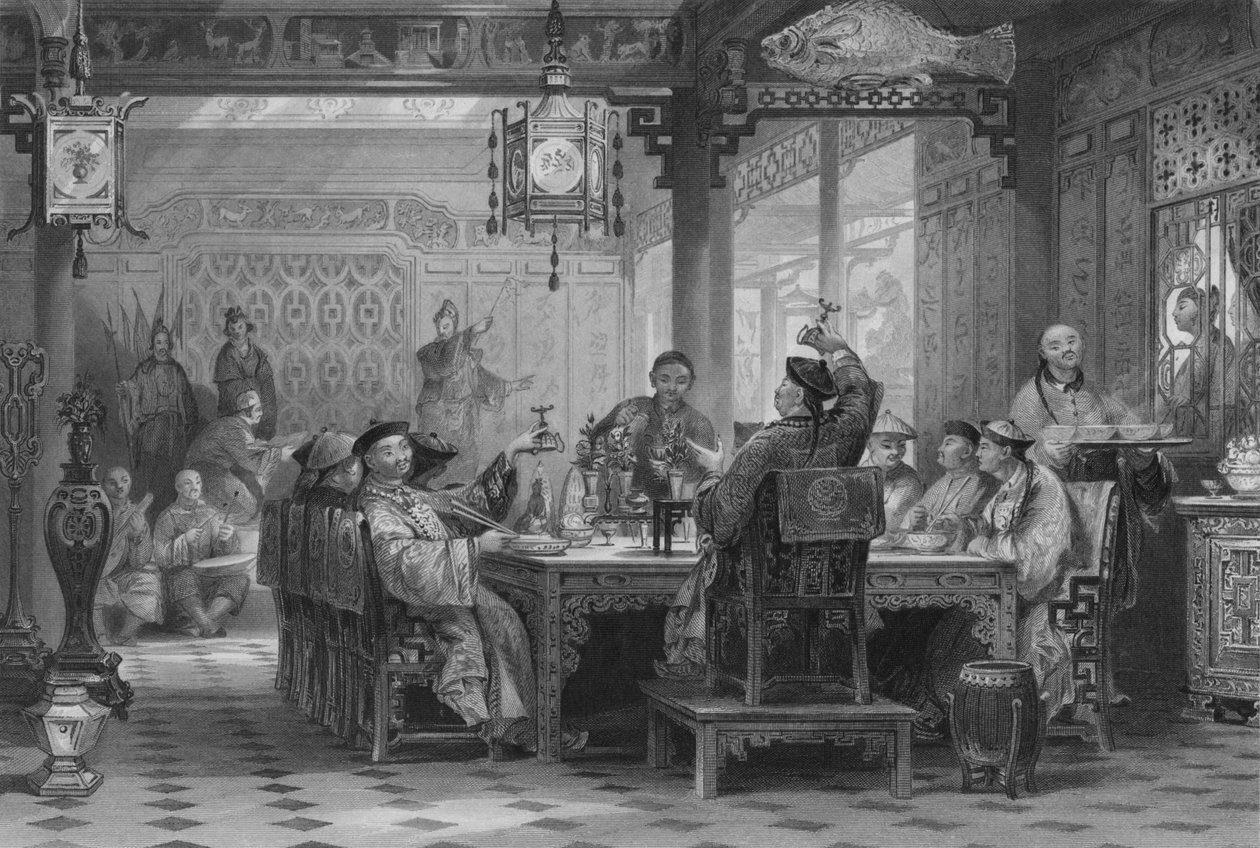 حفل عشاء في ماندارين هاوس ، 1843 بواسطة جي باترسون