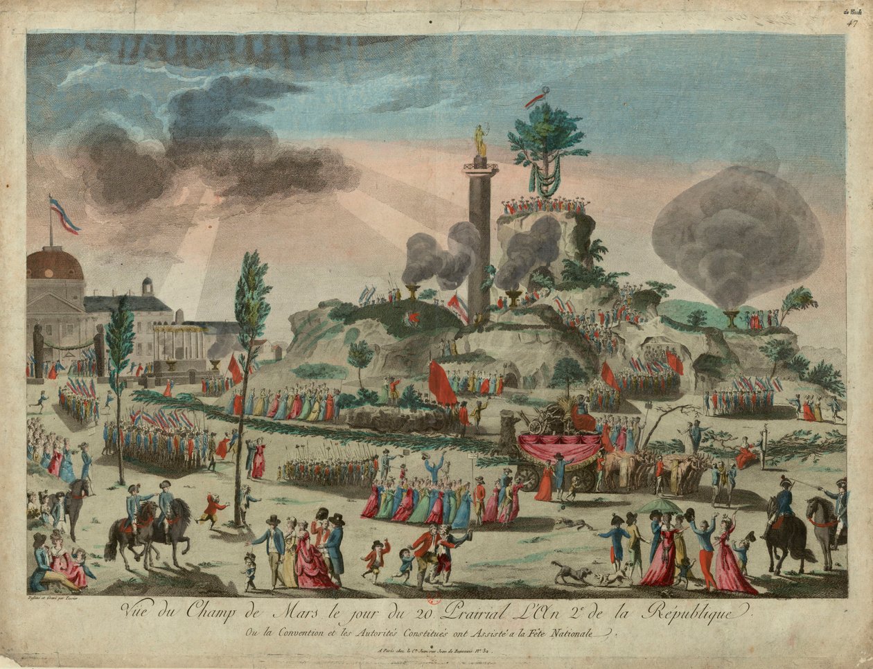 مهرجان الكائن الأسمى في حقل المريخ ، 8 يونيو 1794 ، 1794. بواسطة G. Texier