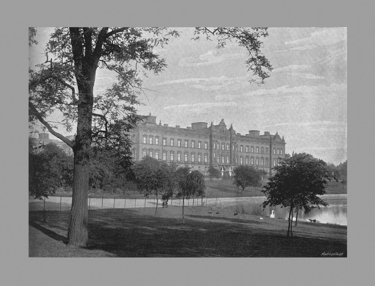 قصر باكنغهام ، لندن ، c1900 بواسطة GW ويلسون وشركاه