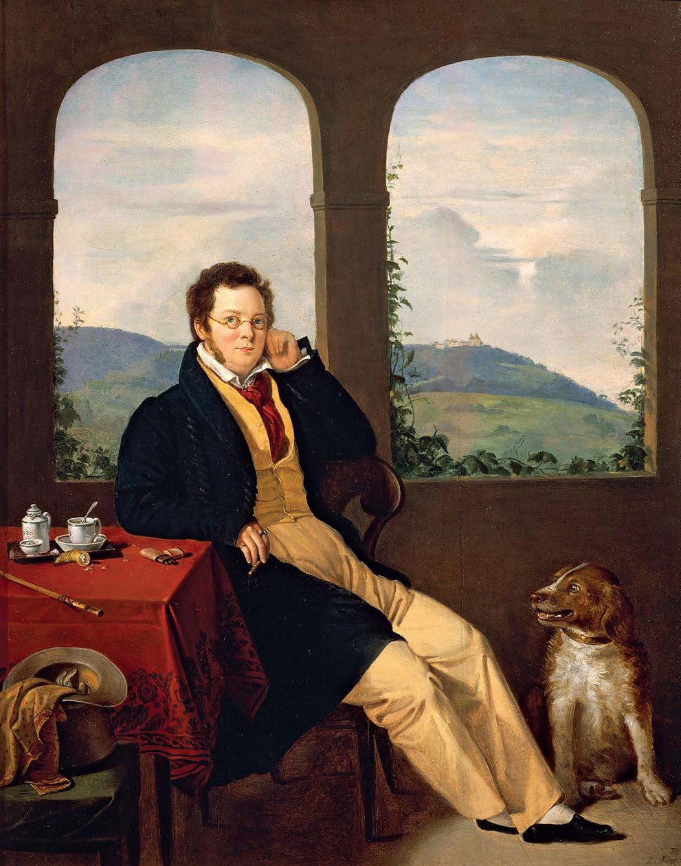 صورة فرانز شوبرت 1797-1828 ، 1827. بواسطة جابور مليج