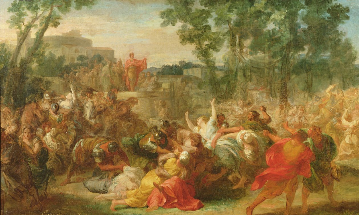 دراسة الاغتصاب من Sabines بواسطة غابرييل فرانسوا دوين