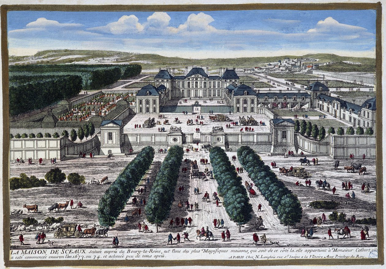Château de Sceaux (حدائق Le ours) ، بواسطة Perelle بواسطة غابرييل بيريل