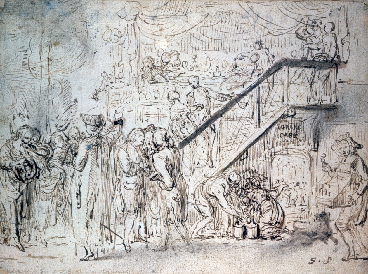 لو جراند كافيه 1759 بواسطة غابرييل دي سانت أوبين