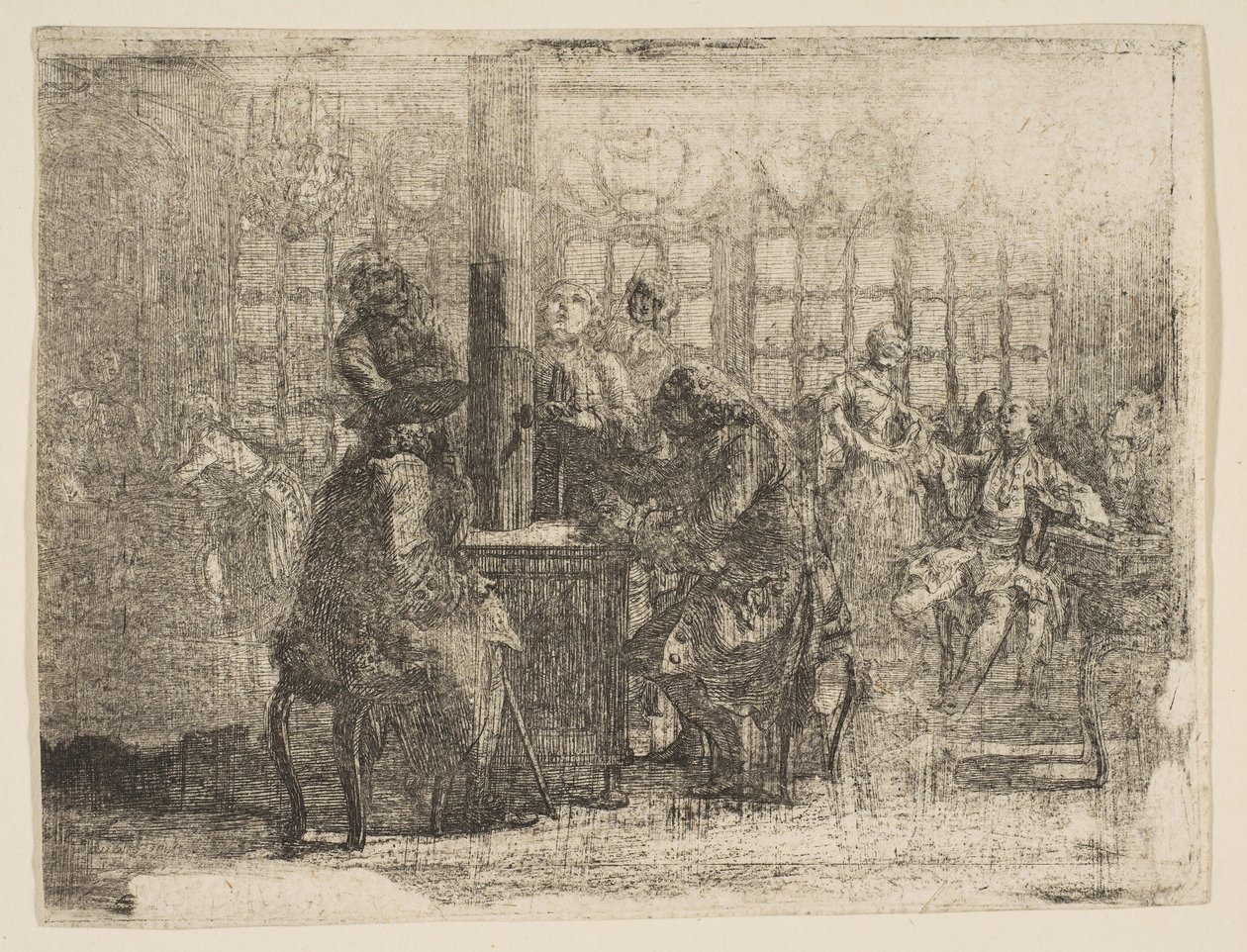 Nouvellistes ، 1752. بواسطة غابرييل دي سانت أوبين