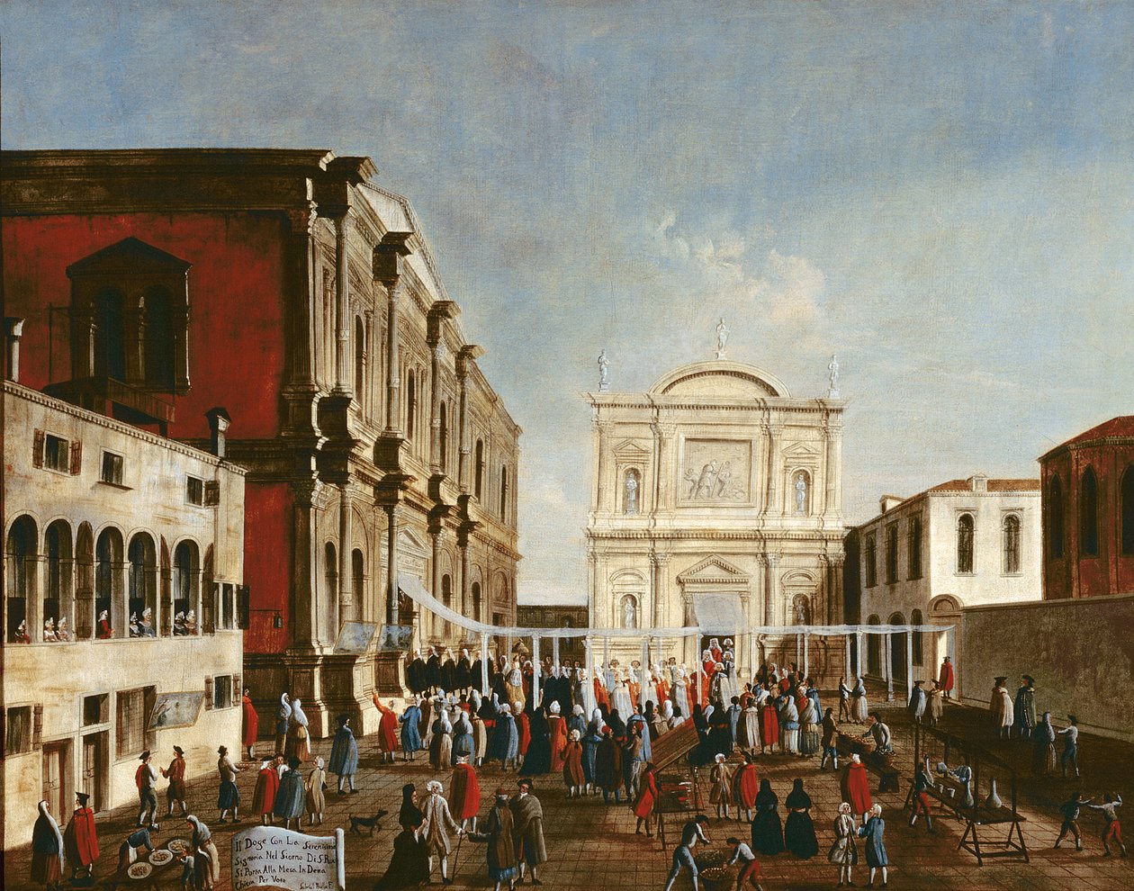 دوجي يزور Chiesa di S. Rocco بواسطة غابرييل بيلا