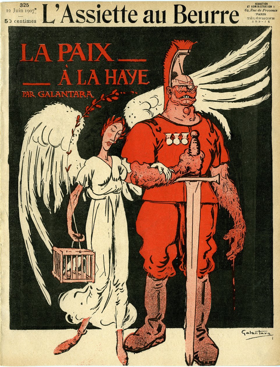 الحرب والسلام من فيلم The Butter Plate بواسطة غابرييل (1865-1937) جالانتارا