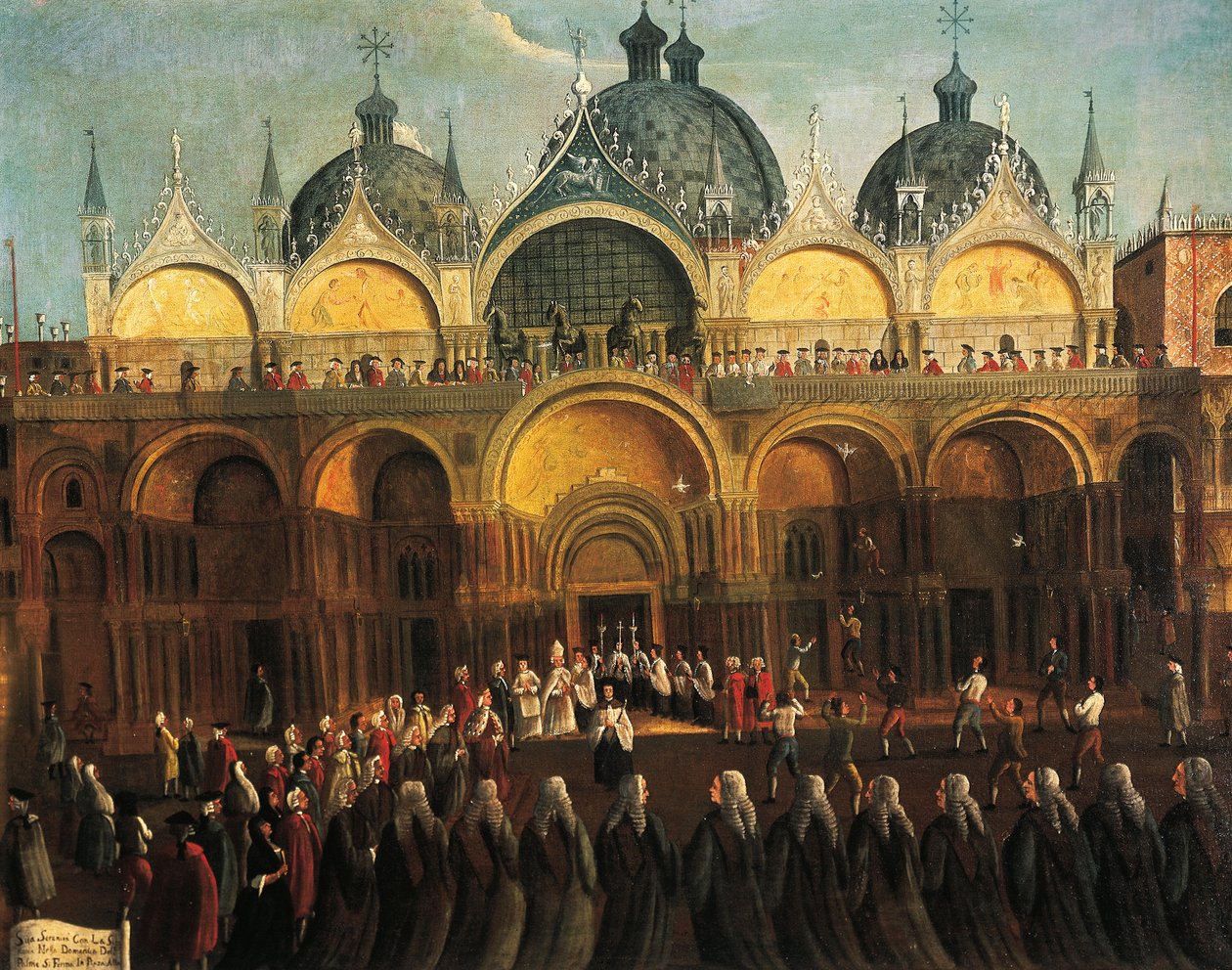 إجراءات عيد الفصح في سان ماركو ، بقلم غابرييل بيلا (1730-1782) بواسطة غابرييل بيلا