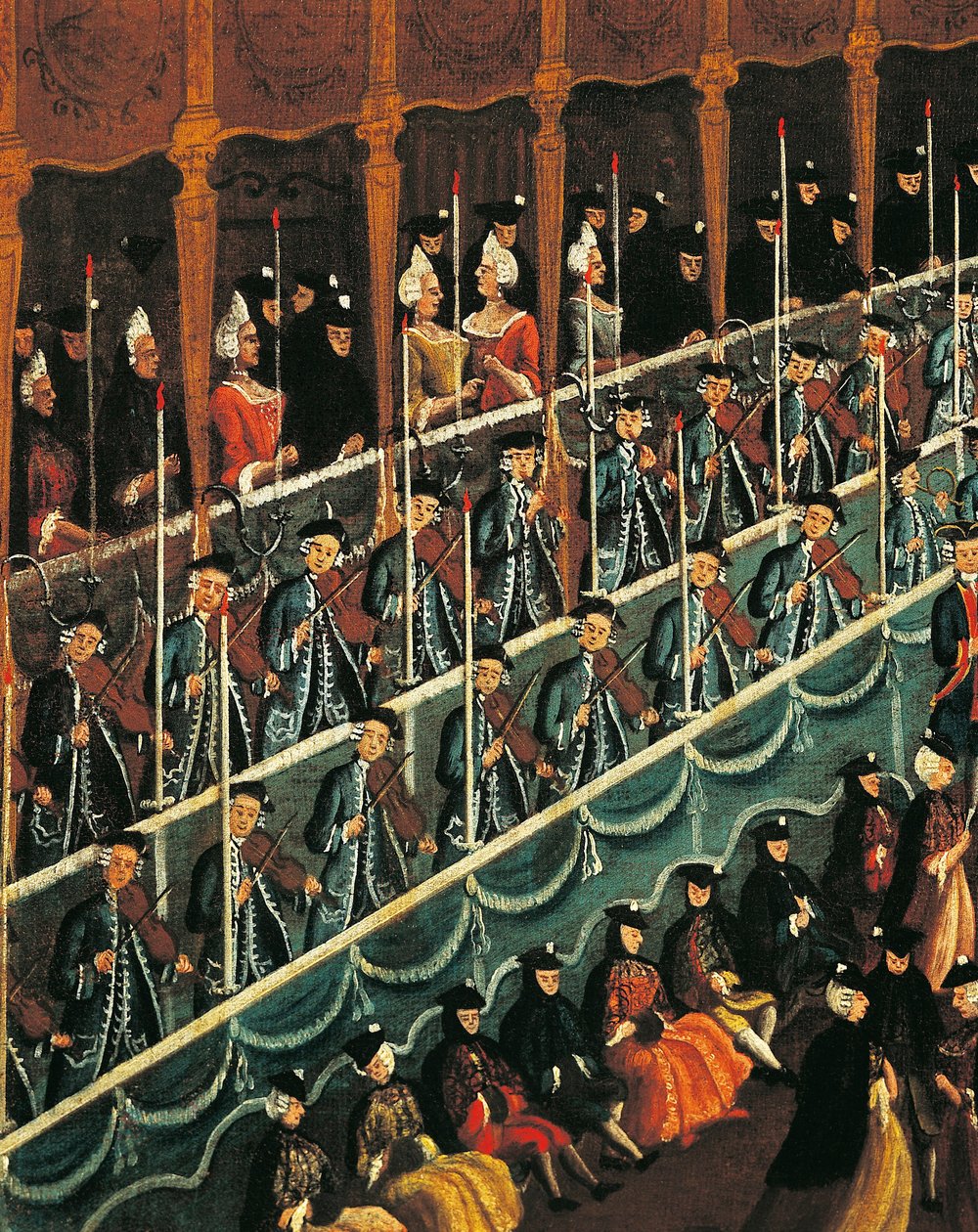 Italy, Veneto, Venice, Meal at San Benedetto Theatre in honour of Dukes of North, close-up بواسطة غابرييل بيلا