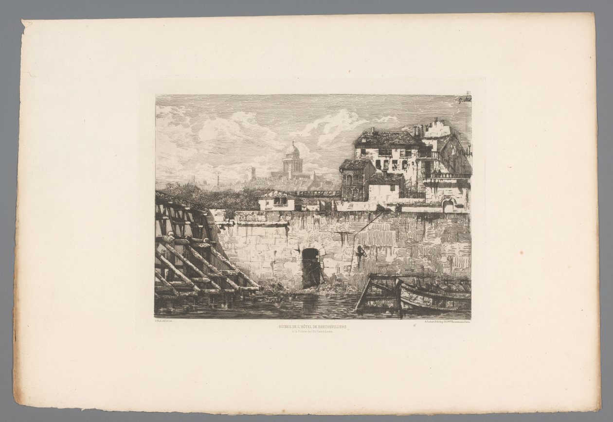 منظر لأطلال فندق Hôtel de Bretonvilliers Ruines de l