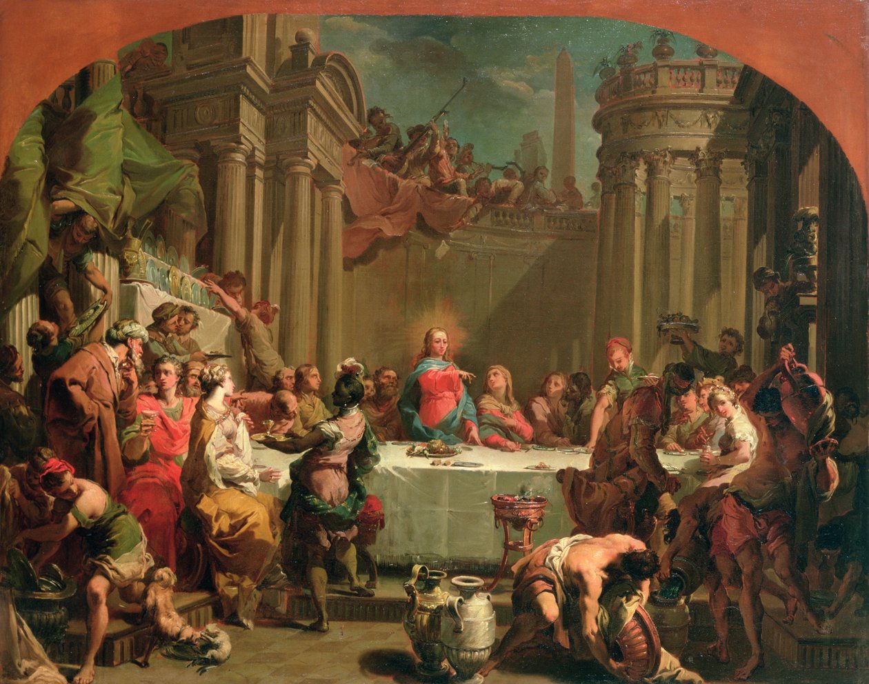 عيد الزواج في قانا ، 1766 بواسطة غايتانو جاندولفي