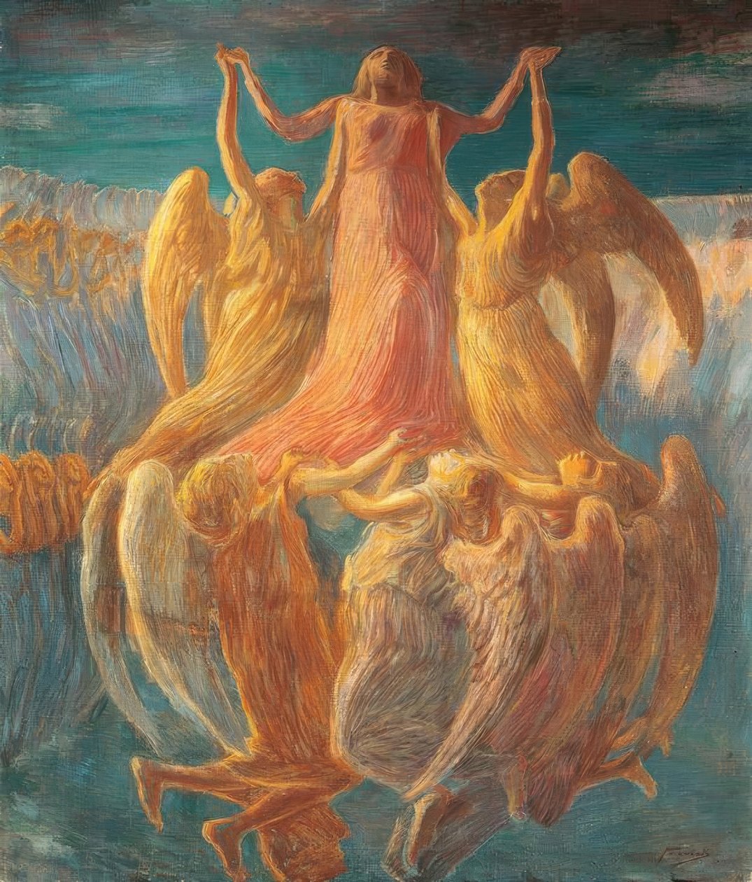 الافتراض ، من قبل Gaetano Previati (1852–1920). بواسطة غايتانو بريفياتي