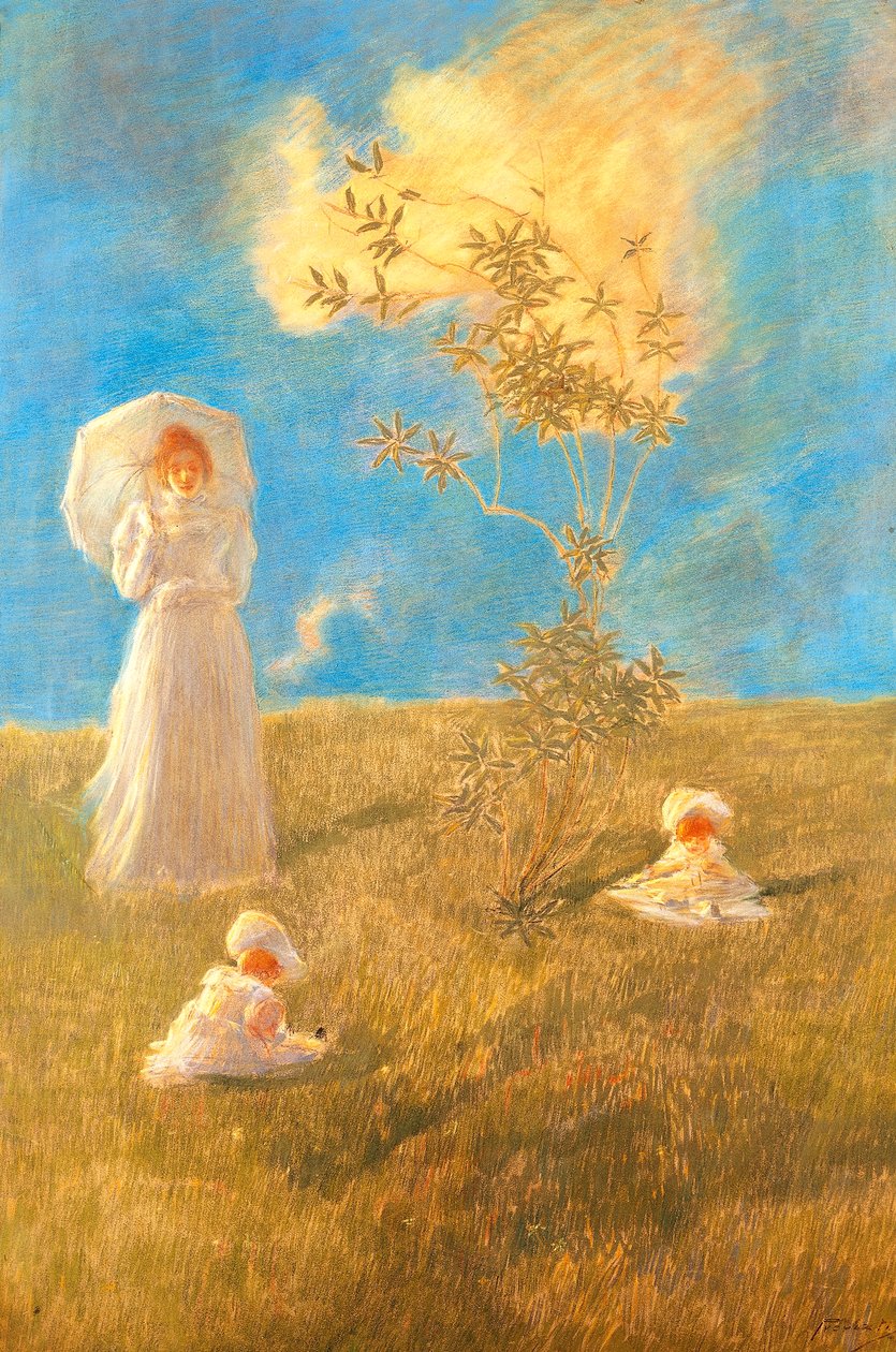 الهدوء ، Gaetano Previati (1852-1920) بواسطة غايتانو بريفياتي