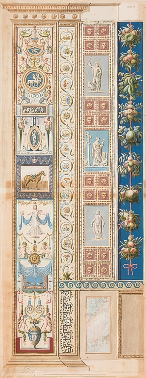 Pilaster Loggia II (زخرفة ، في الحقل الأوسط حصان سرج) بواسطة غايتانو سافوريلي
