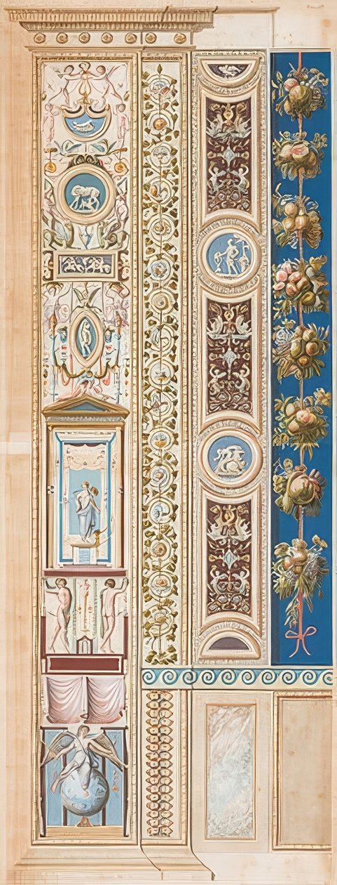 Pilaster Loggia IV (الزخرفة التي تجلس تحت عبقرية المجد) بواسطة غايتانو سافوريلي