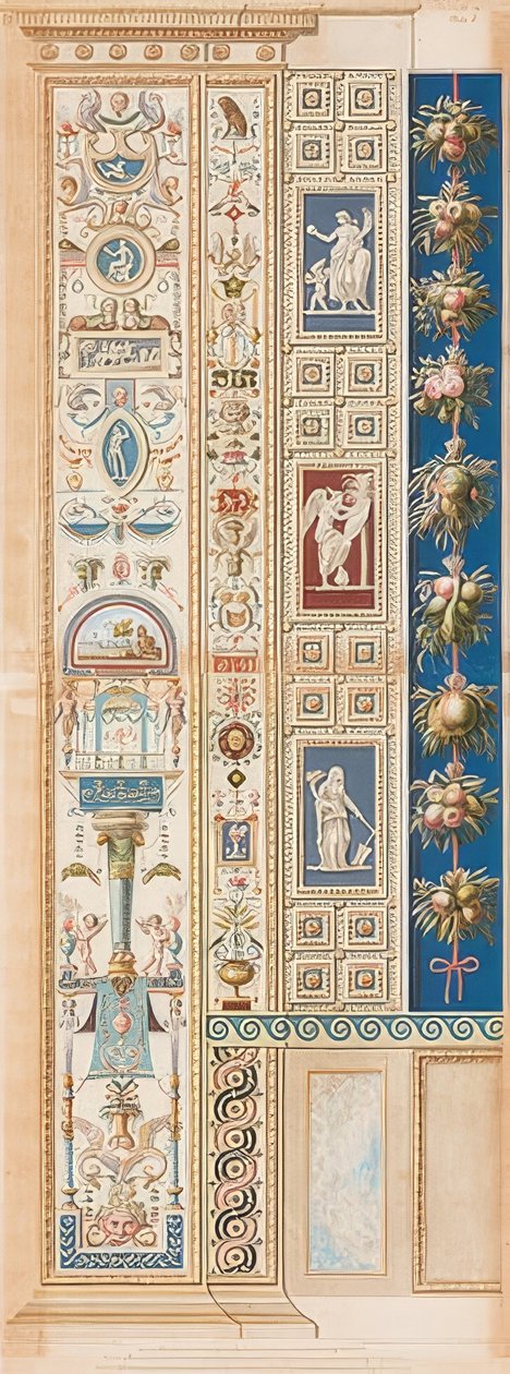 Pilaster Loggia I (زخرفة ترتكز على قناع) بواسطة غايتانو سافوريلي