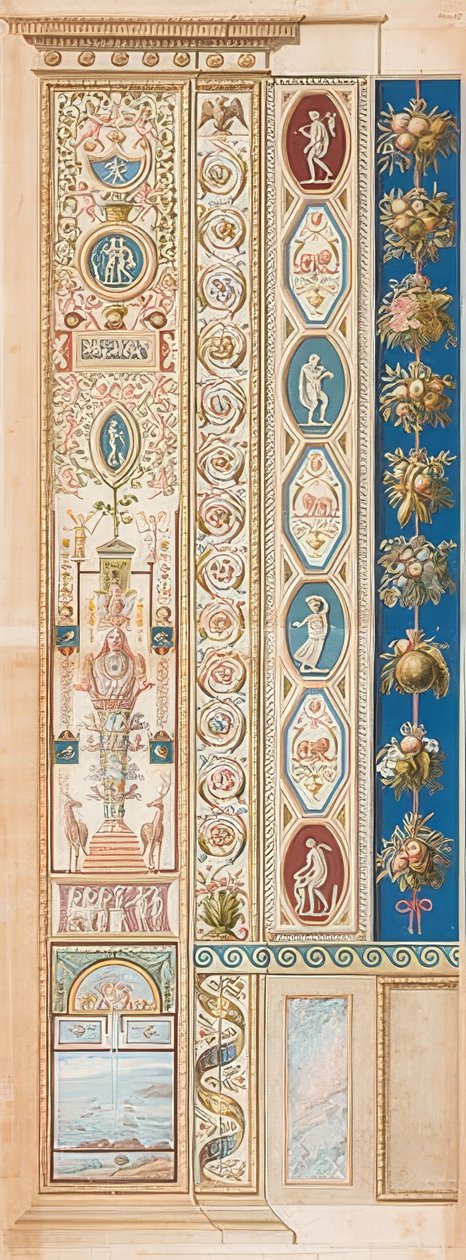 Pilaster Loggia VI (الزخرفة مع ديانا أفسس) بواسطة غايتانو سافوريلي