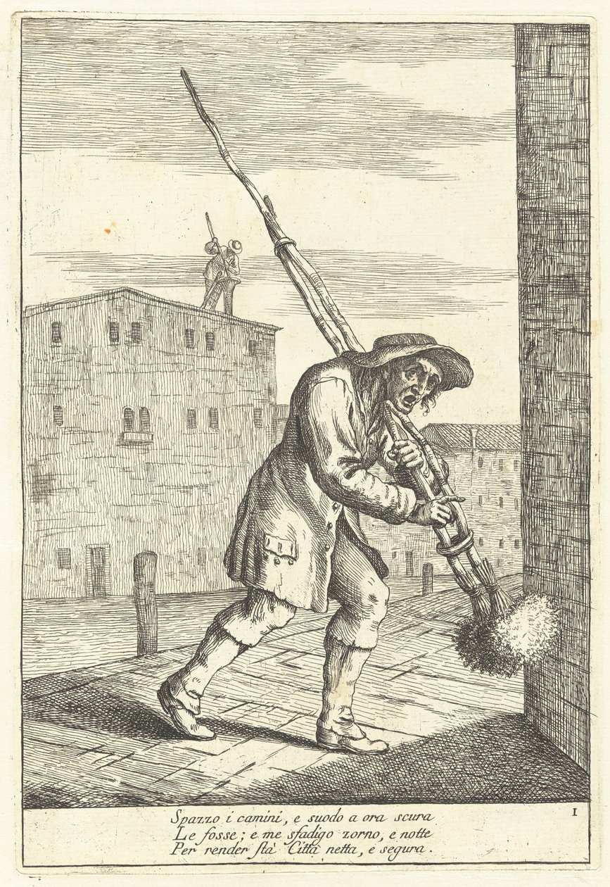 منظف المداخن بواسطة Gaetano Zompini