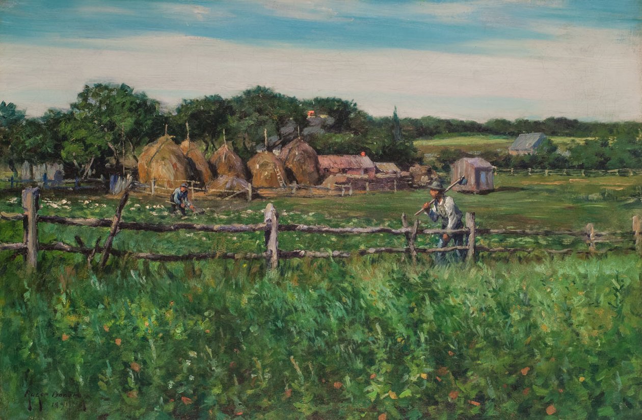 Ploughmen في ميدان مسيجه بواسطة جاينز روجر دونوهو
