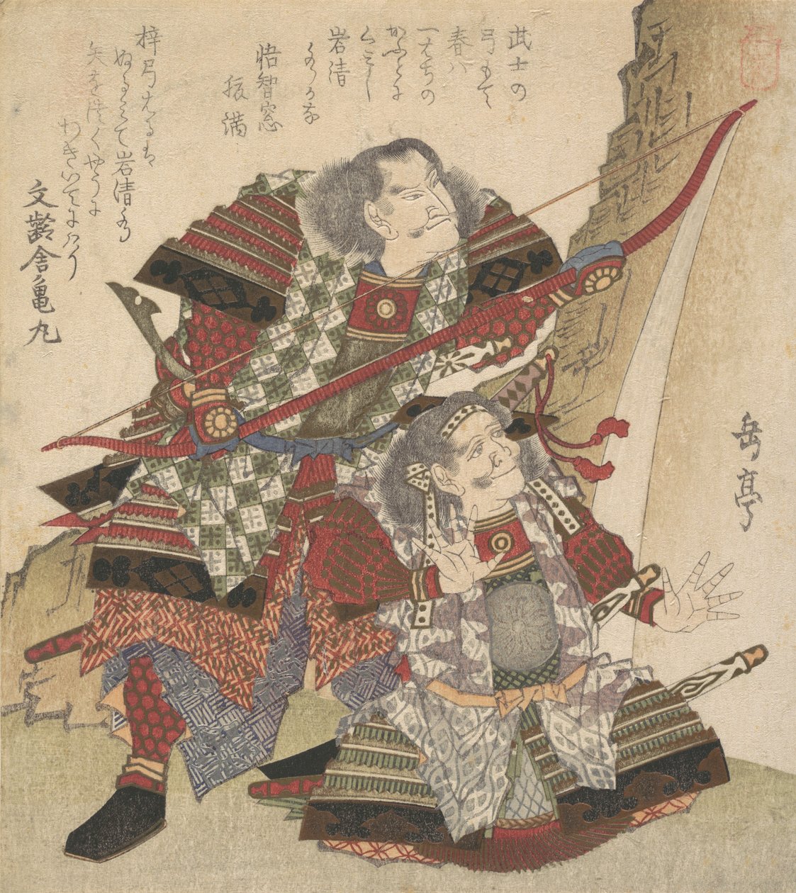 طباعة ، كاليفورنيا. 1830. بواسطة Gakutei