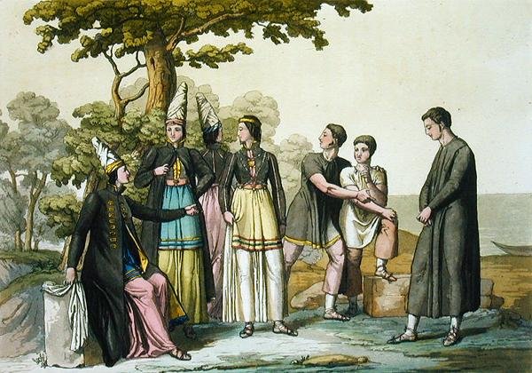 الناس في آيسلندا (النقش الملون) بواسطة جالو غالينا