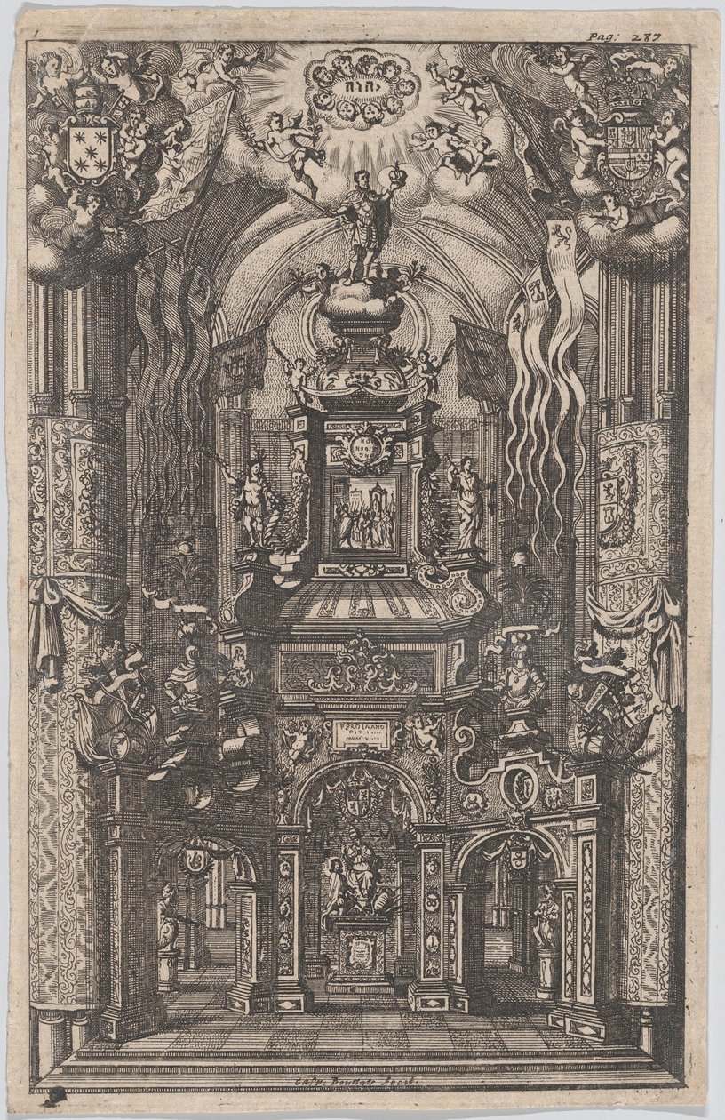 كاتافالك لفرديناند ، من كتاب مجهول ، كاليفورنيا. 1660-95. بواسطة جاسبار بوتاتس