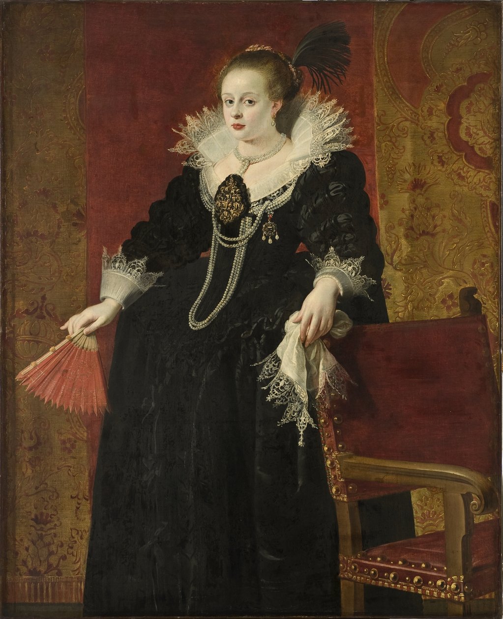 آن النمسا ، قرينة الإمبراطور ماثياس ، c.1615 بواسطة غاسبار دي كرير
