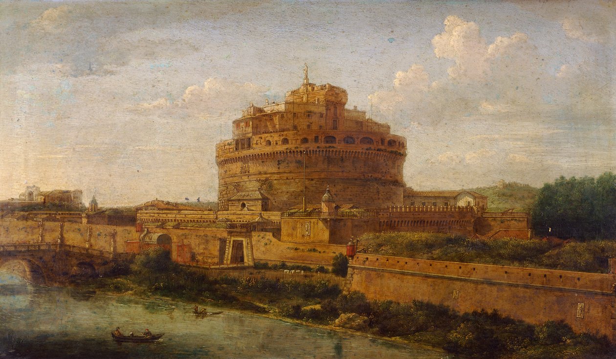 Castel Sant'Angelo في روما ، فنان غير معروف من مدرسة Gaspar van Wittel ، إيطاليا بواسطة غاسبار فان ويتل