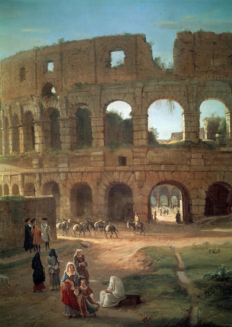 الكولوسيوم لجاسبار فان ويتل (1652 أو 1653-1736) ، التفاصيل بواسطة غاسبار فان ويتل