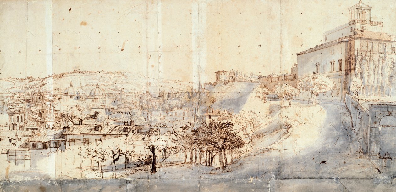 فيلا ميديسي في روما بواسطة غاسبار فان ويتل (حوالي 1652-1736) بواسطة غاسبار فان ويتل