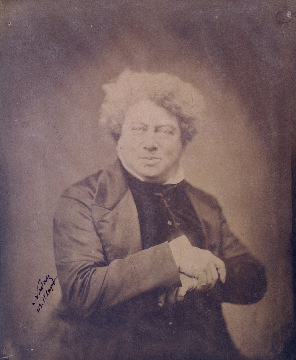 صورة ألكسندر دوماس بيري (1803-70) c.1850-60 (صورة بني داكن) بواسطة نادار