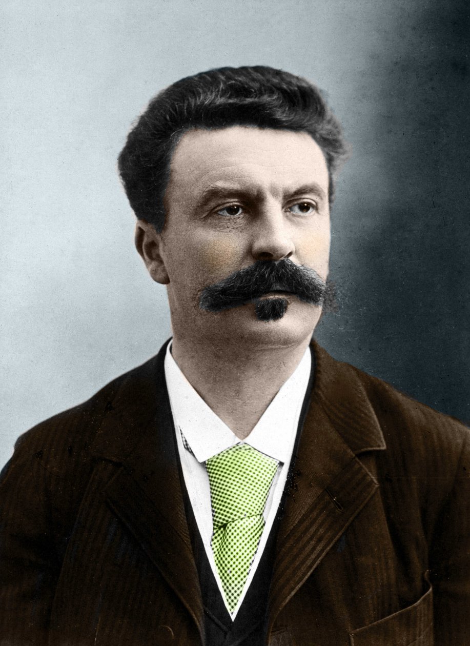 غي دي موباسان (1850-1893) ، الكاتب الفرنسي للندار. بواسطة غاسبار فيليكس تورناشون نادار