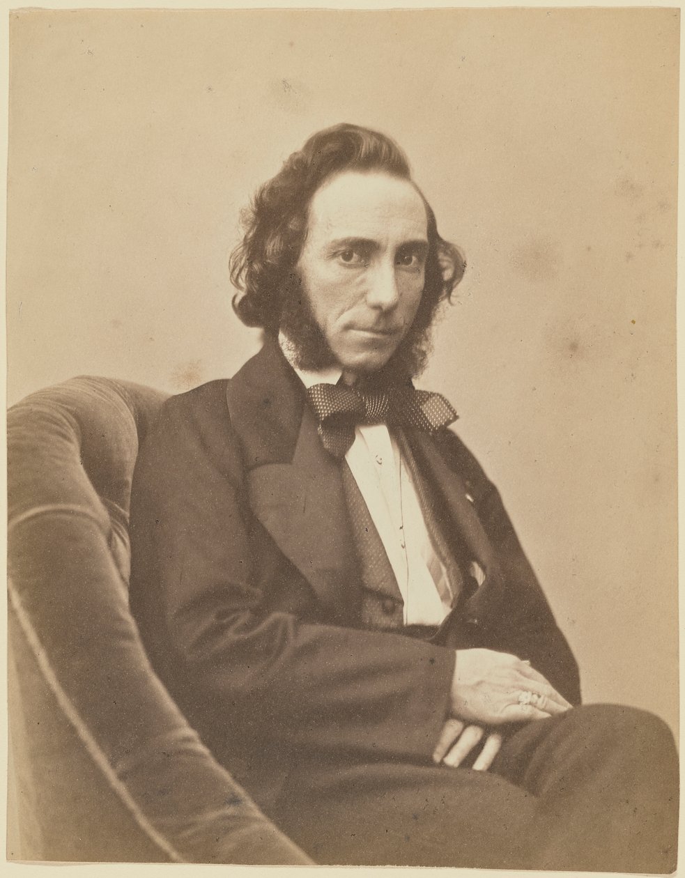 صورة لعازف الكمان والملحن إرنستو كاميلو سيفوري 1815-1894 ، 1854-1855. بواسطة غاسبار فيليكس نادر
