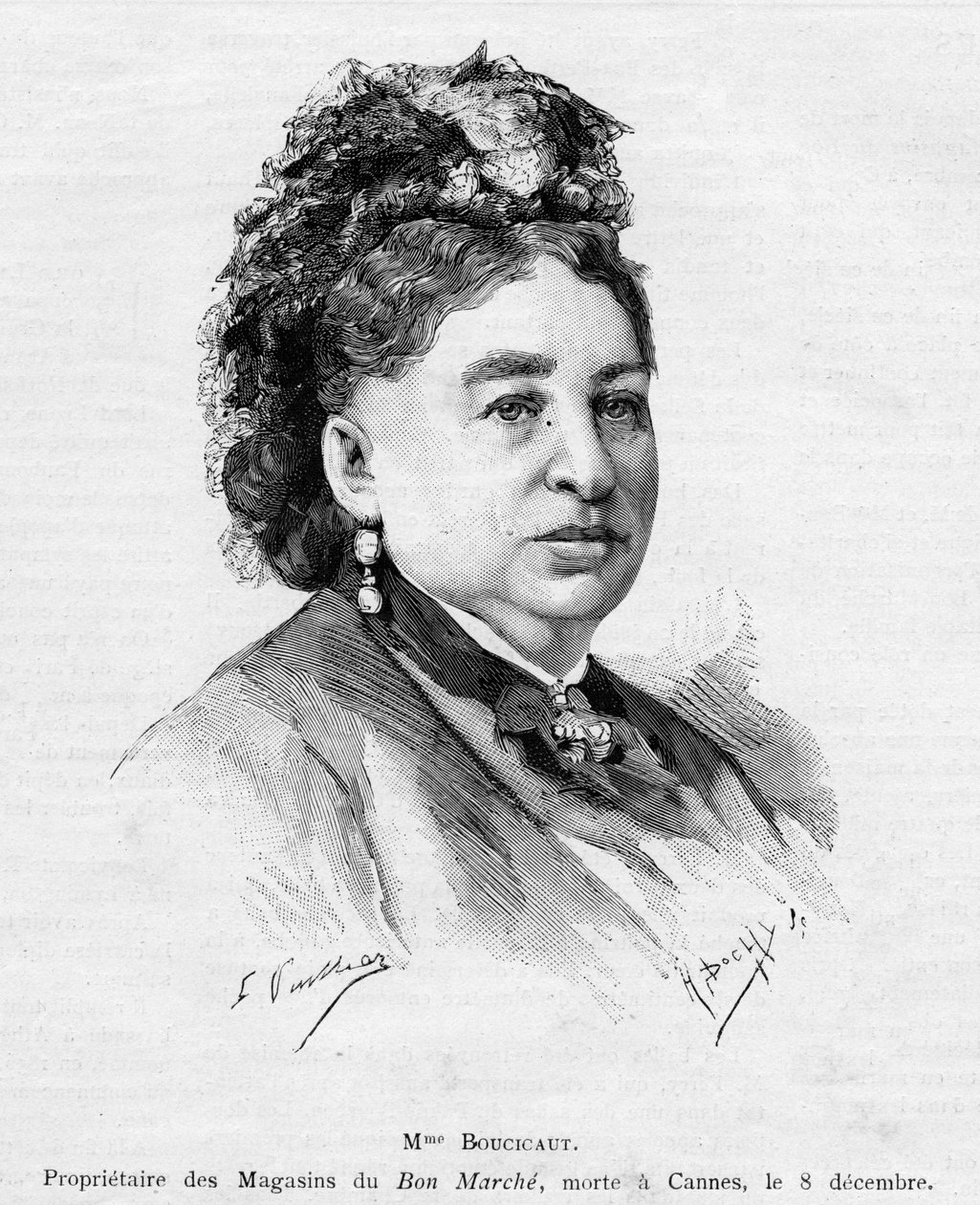 مارغريت بوسيكاوت ، 1887 بواسطة غاستون فولييه